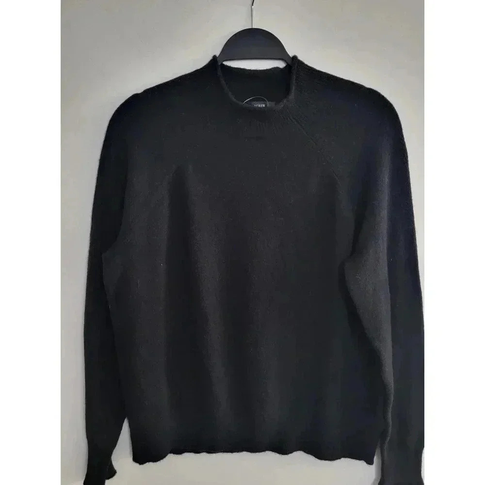 J. Crew Black Alpaca‎ Sweater Large - Picture 3 of 6